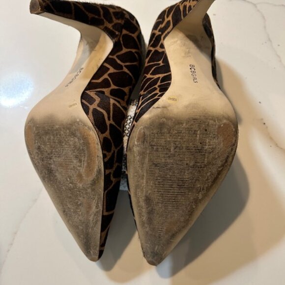 BCB Girls Cowhide Giraffe Print Pump - Picture 3 of 3